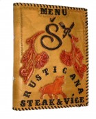 Výrobek: Originální kožené desky na jídelní lístek
