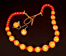Obrázek výrobku: Oranžovožluté korálky