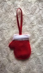 Výrobek: Vánoční ozdoba - rukavice